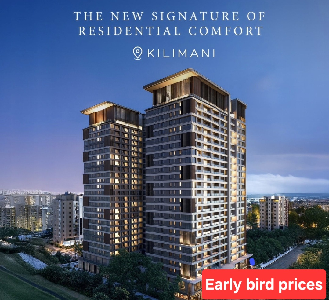 EXQUISITE 1, 2, & 3 BEDROOM APARTMENTS FOR SALE/INVESTMENT IN KILIMANI FROM 6.82M ( EARLY BIRD PRICES COMPLETION IN DEC 2028)